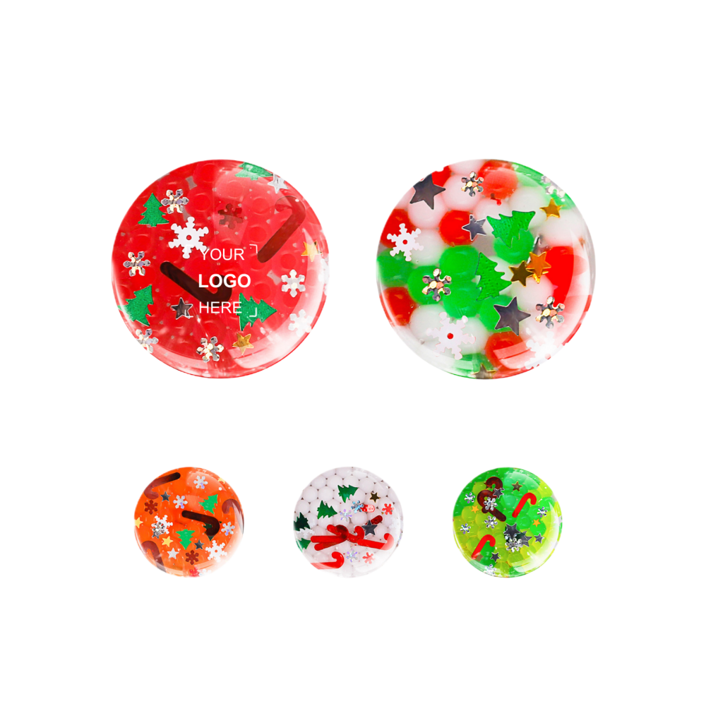 Round Christmas Theme Stress Toys