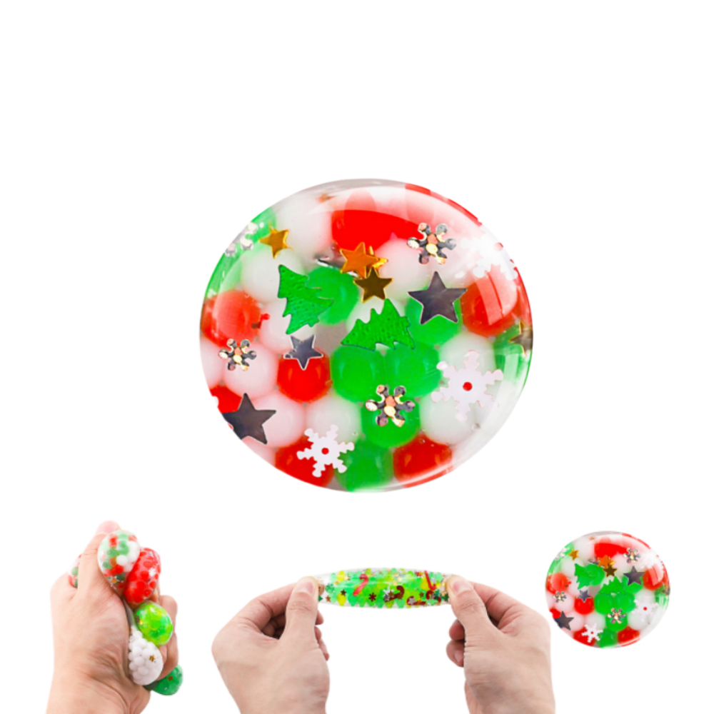 Round Christmas Theme Stress Toys