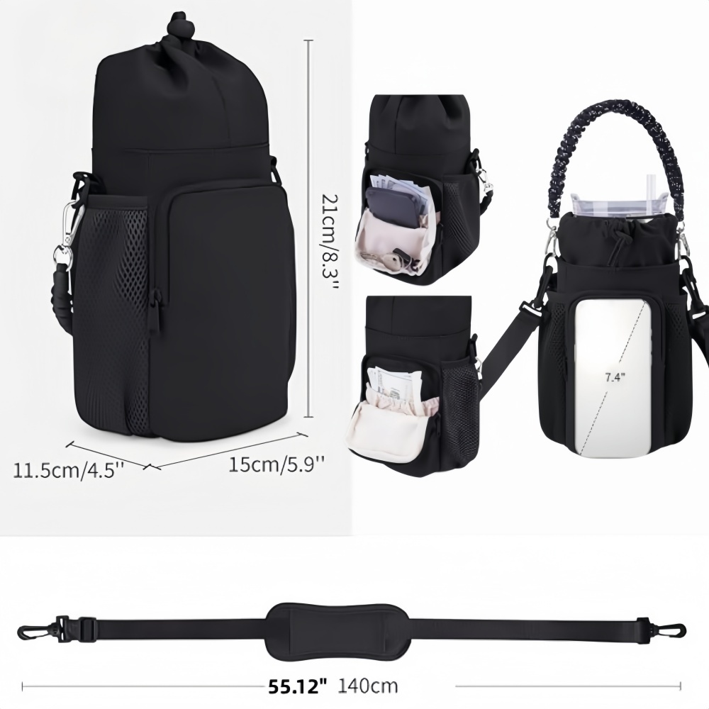 Crossbody Water Bottle Storage Bag
