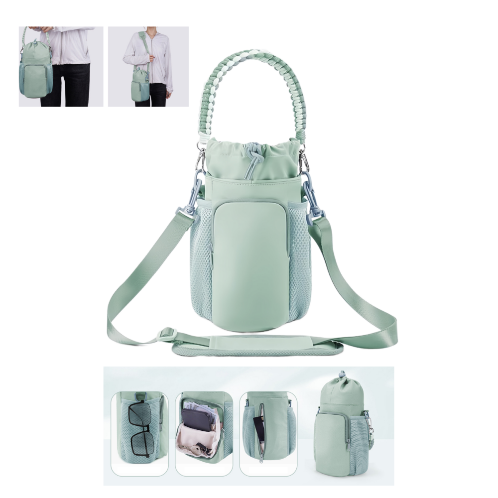 Crossbody Water Bottle Storage Bag
