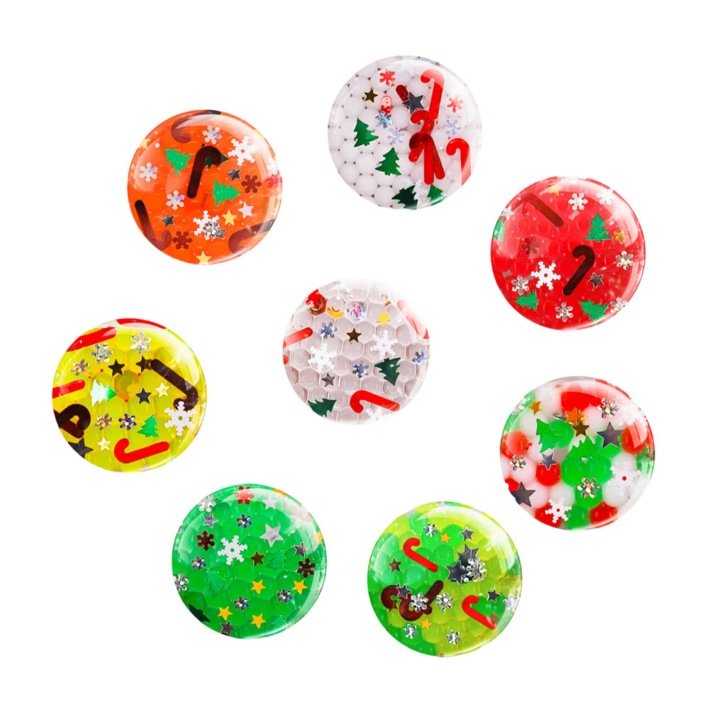 Round Christmas Theme Stress Toys