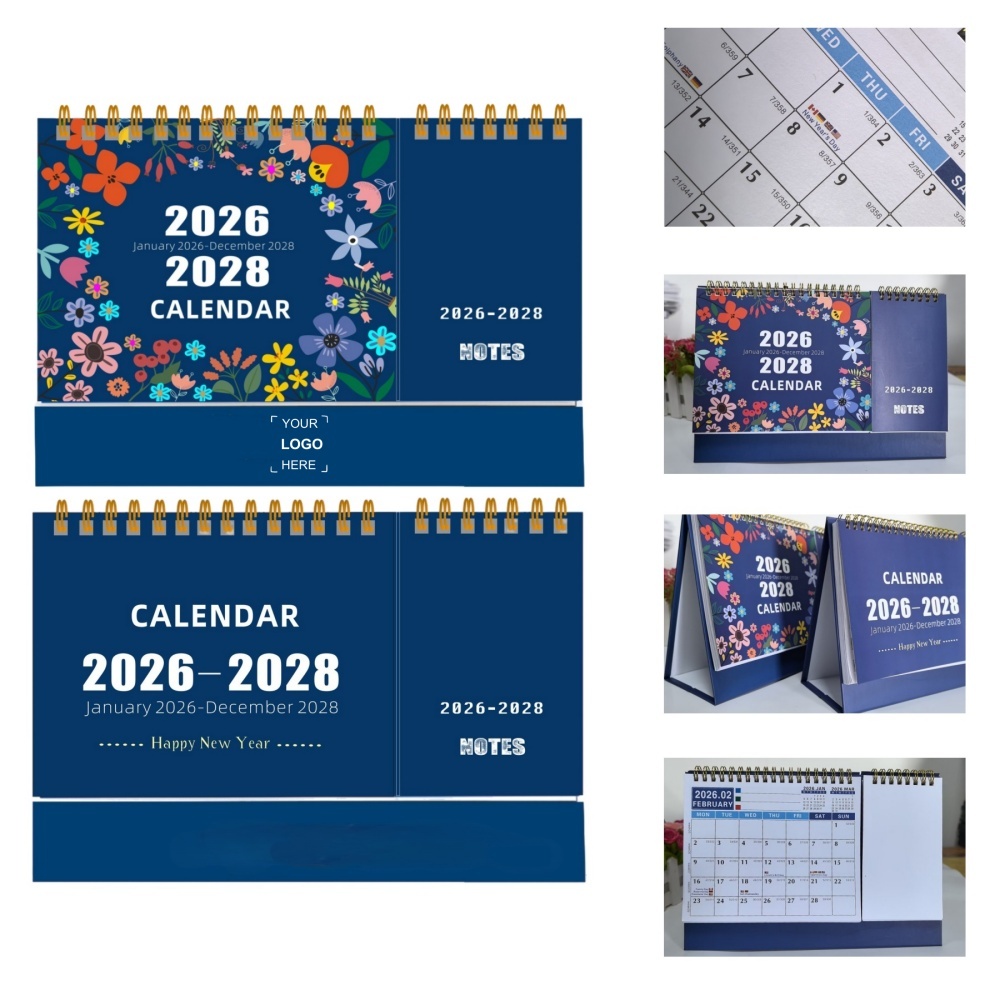 Desk Calendar w/Holiday Markings