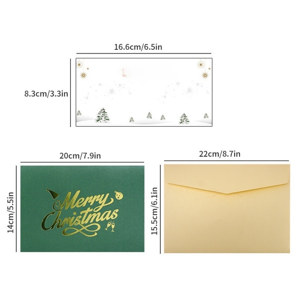3D Christmas Card w/Envelope