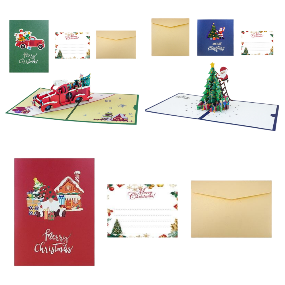 3D Christmas Card w/Envelope