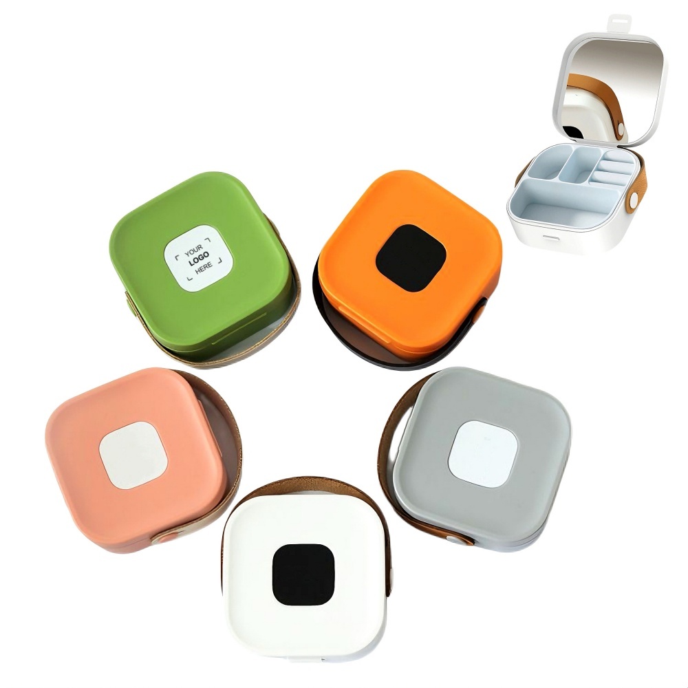 Jewelry Storage Box W/Mirror & Separator