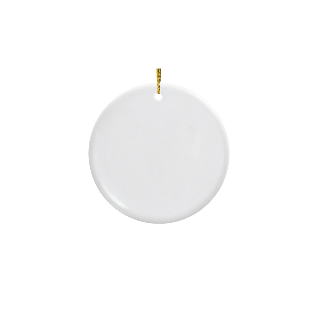 Round Ceramic Ornament