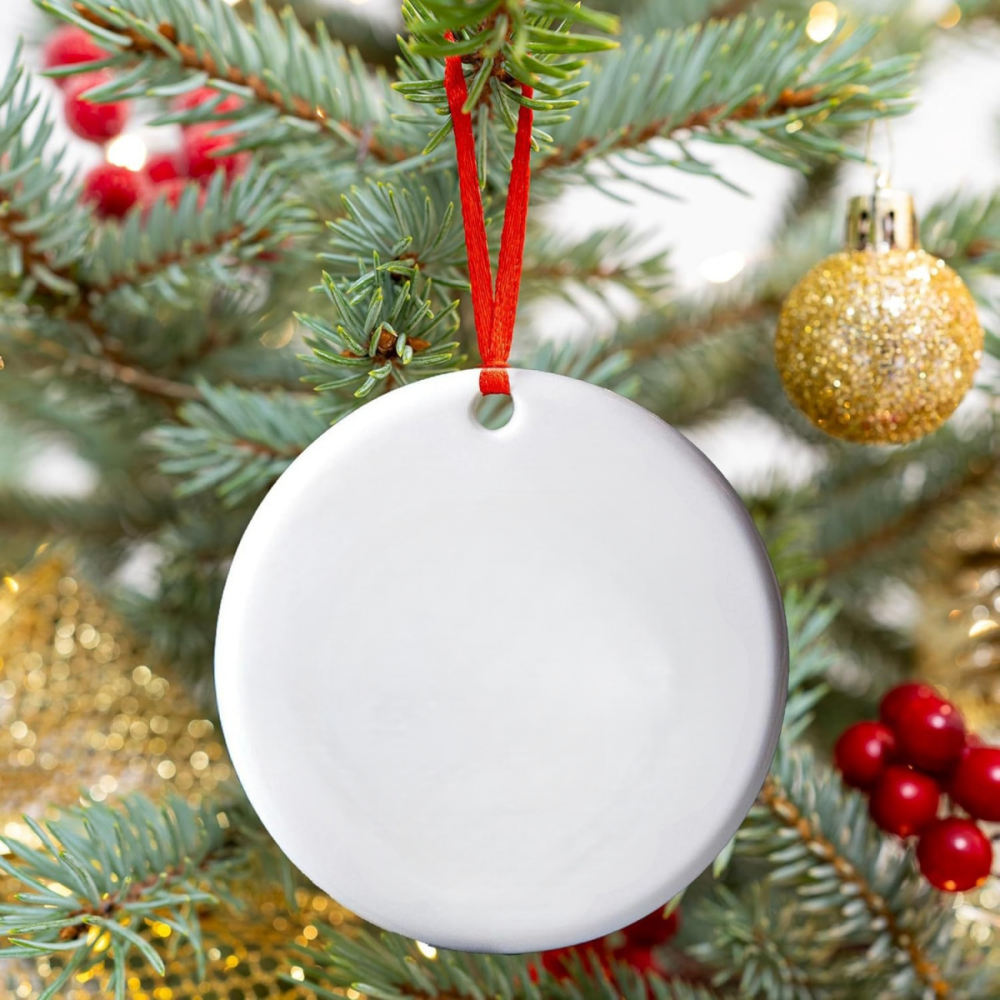 Round Ceramic Ornament