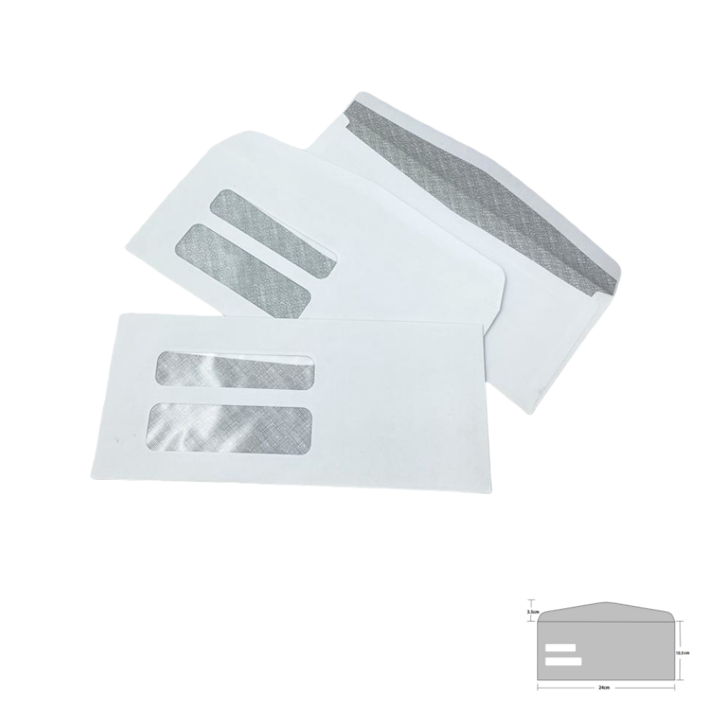 Security Tinted Business Envelopes with Window - #10