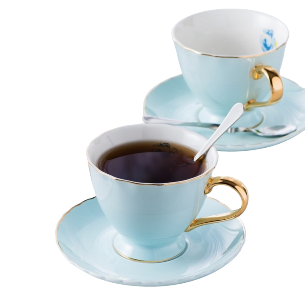 2.7 Oz. Coffee Cup with Saucer and Spoon