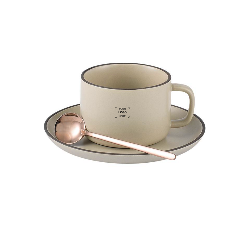 Coffee Cup with Saucer & Spoon