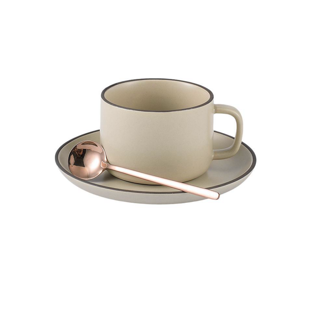 Coffee Cup with Saucer & Spoon
