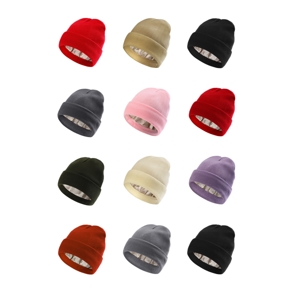 Unisex Knit Cuffed Beanie Hat
