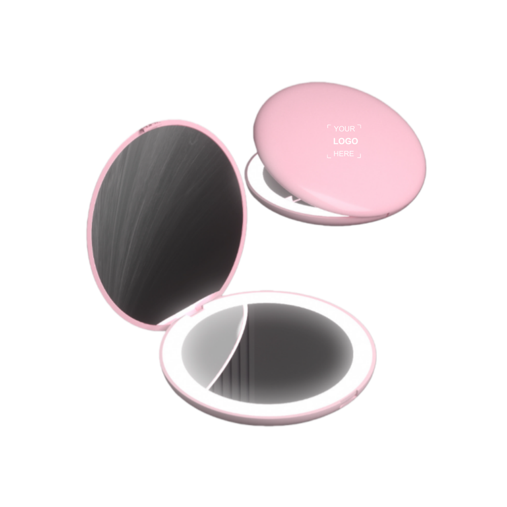 Led Round Compact Mirror