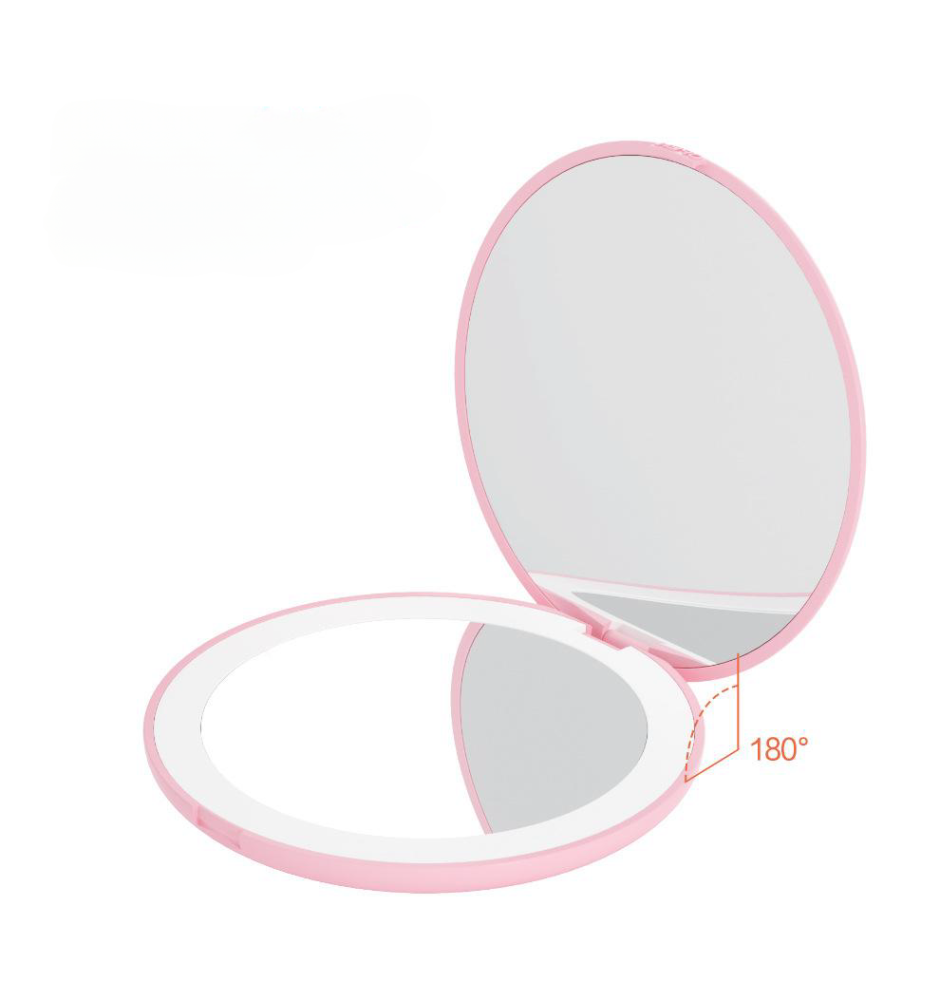 Led Round Compact Mirror