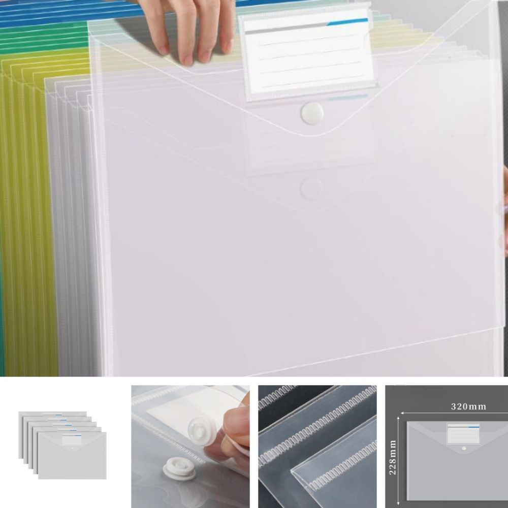 Clear File Organizer with Tab