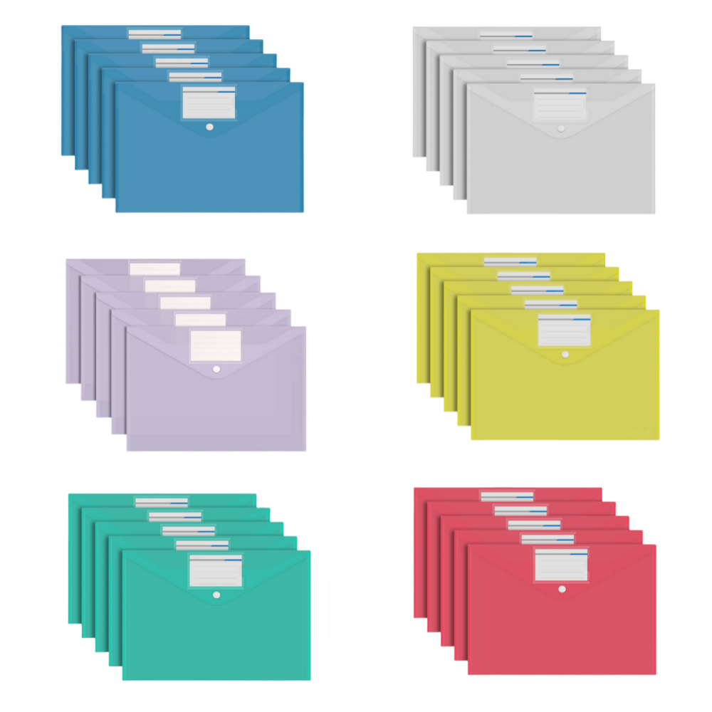 Clear File Organizer with Tab