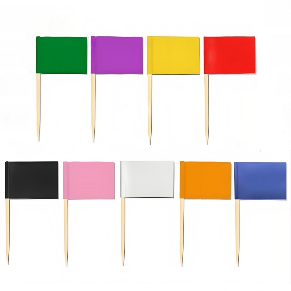 Full Color Imprinted Paper Flags