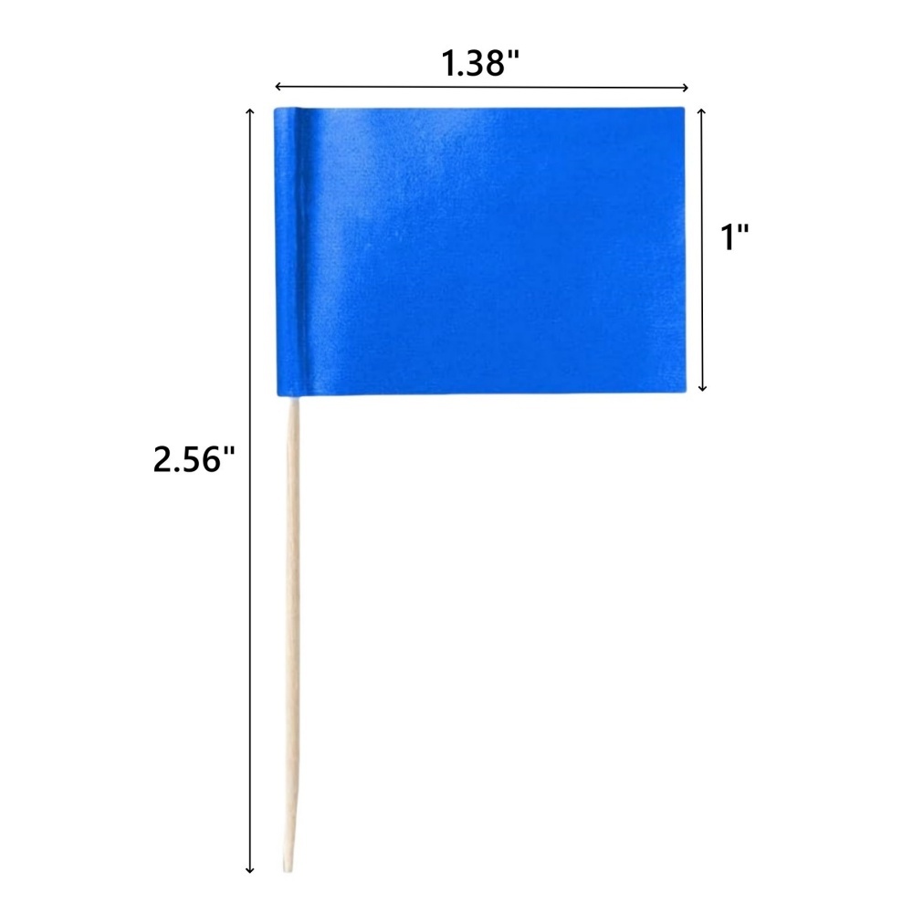 Full Color Imprinted Paper Flags