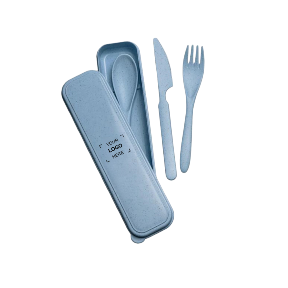 Portable Wheat Straw Cutlery Set