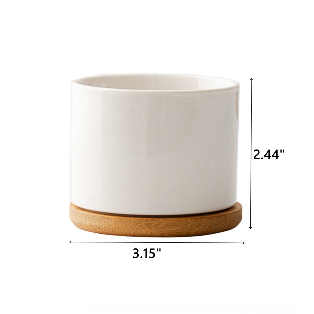 Round Ceramic Flower Pot