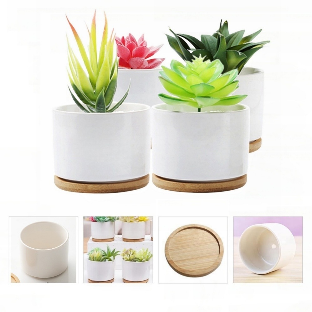 Round Ceramic Flower Pot