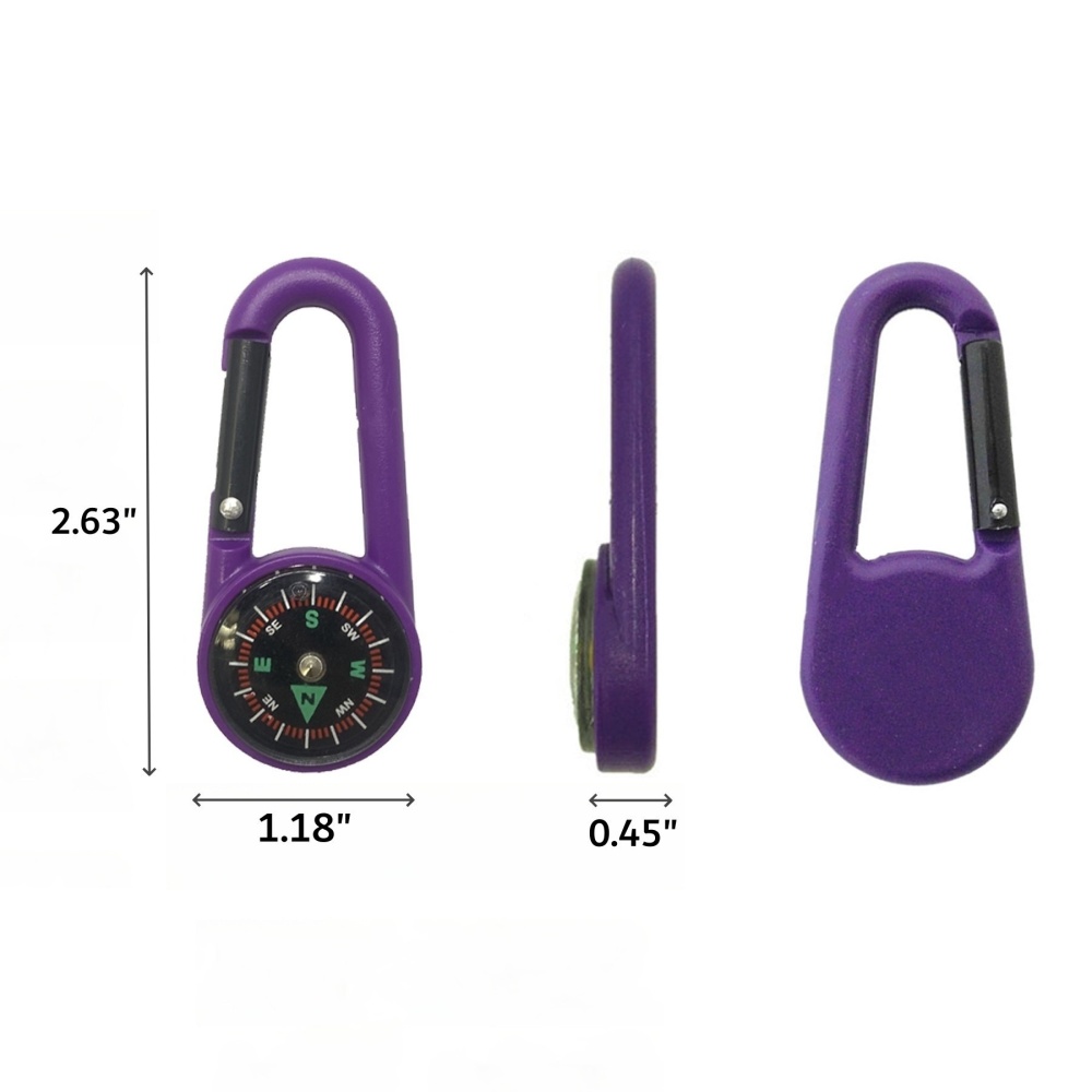 Pocket Compass with Carabiner