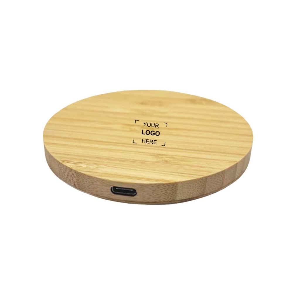Round Wooden Charging Pad