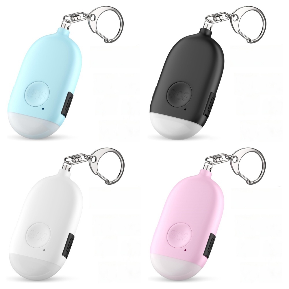 Personal Alarm Keychain with LED Flashlight