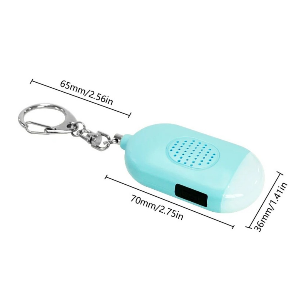 Personal Alarm Keychain with LED Flashlight