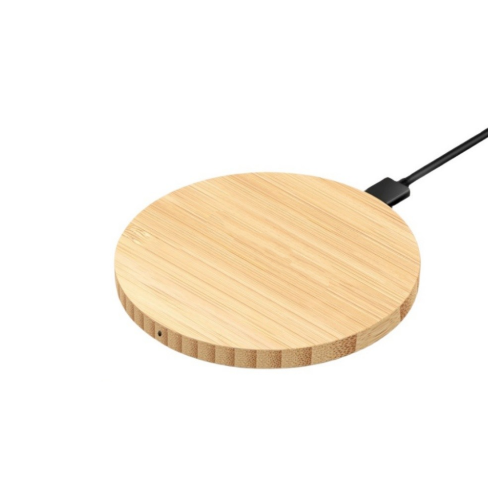 Round Wooden Charging Pad