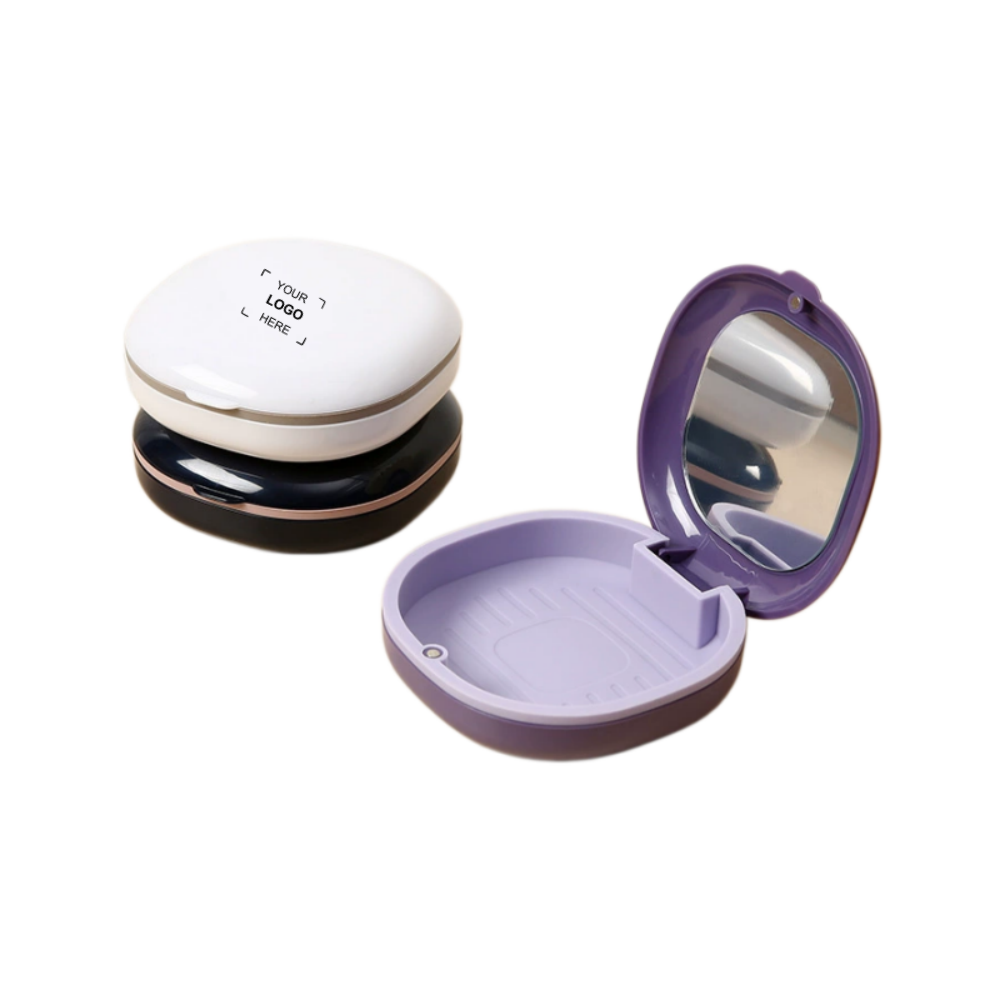 Detachable Dental Retainer Case W/Mirror