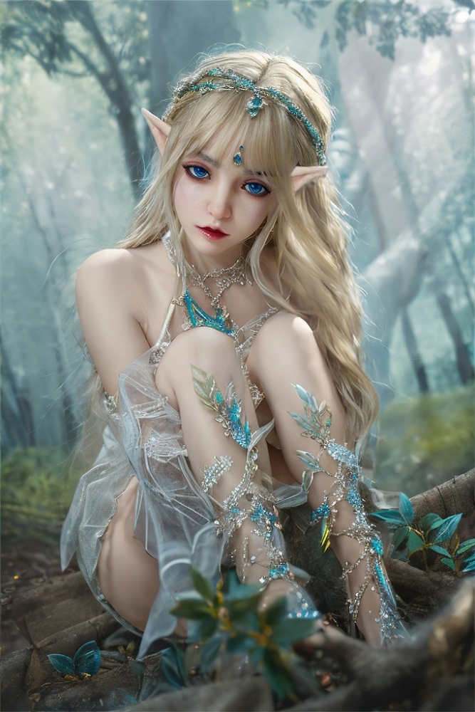 150cm / 4ft11 Silicone EIf Silicone Sex Doll Carrie with Head #M8 (Movable Jaw) [EU Stock]