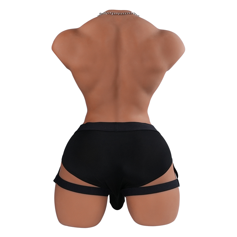 Tantaly 60cm/(1ft12) 33.7LB TPE Male Realistic Sex Doll Torso with Big Dick Mark, Wheat Skin , Fast Shipping [US Stock]