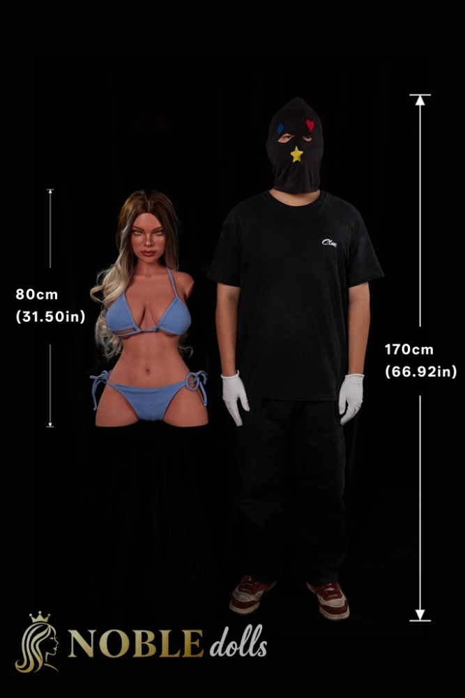 Climax Doll Hedia 80cm/2ft7 Silicone Custom Sex Doll Torso-[Ultra Lightweight 662#]-E-Cup, Head Hedia
