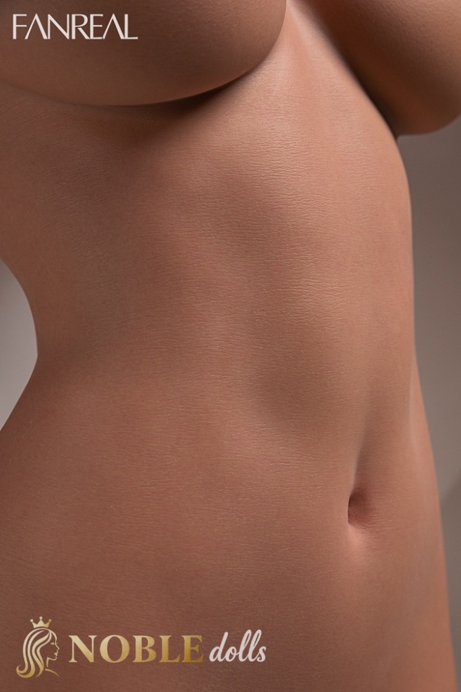 Fanreal Doll Lila 111cm/3ft8 Silicone Custom Sex Doll Torso- F-Cup, Tan Skin, ROS Head