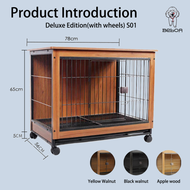 Wooden dog crate