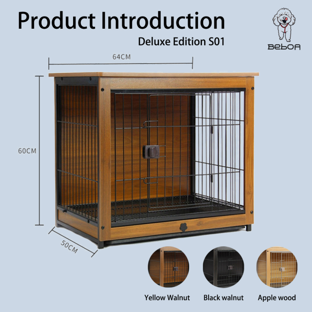 Wooden dog crate