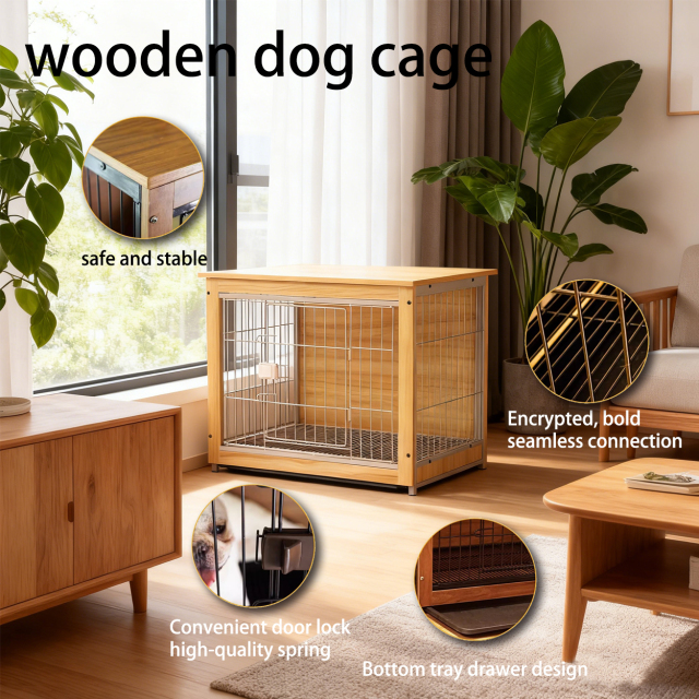Wooden dog crate