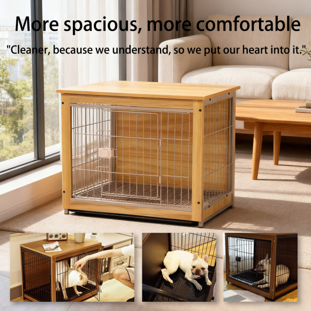 Wooden dog crate