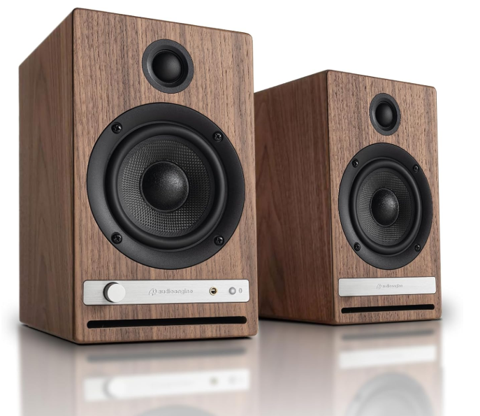 Audioengine HD4 24-bit Bluetooth bookshelf speaker - TV, desktop, stereo, music, movies and games - Bluetooth aptX adaptive 5.3