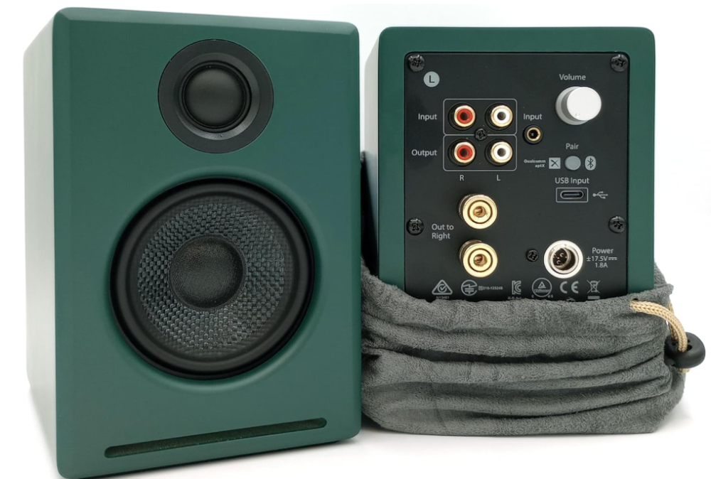Audioengine A2+ Desktop 24-Bit Limited Edition Wireless Bluetooth Desktop Speaker - 60W Computer Speaker for Music and Game Accessories