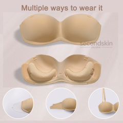 Air-filled Backless Bra that Instant Volume Boost 