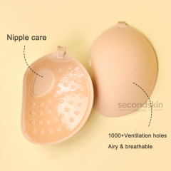 Lightweight & Seamless Thin Fabric Adhesive Bra for Sensitive Skin