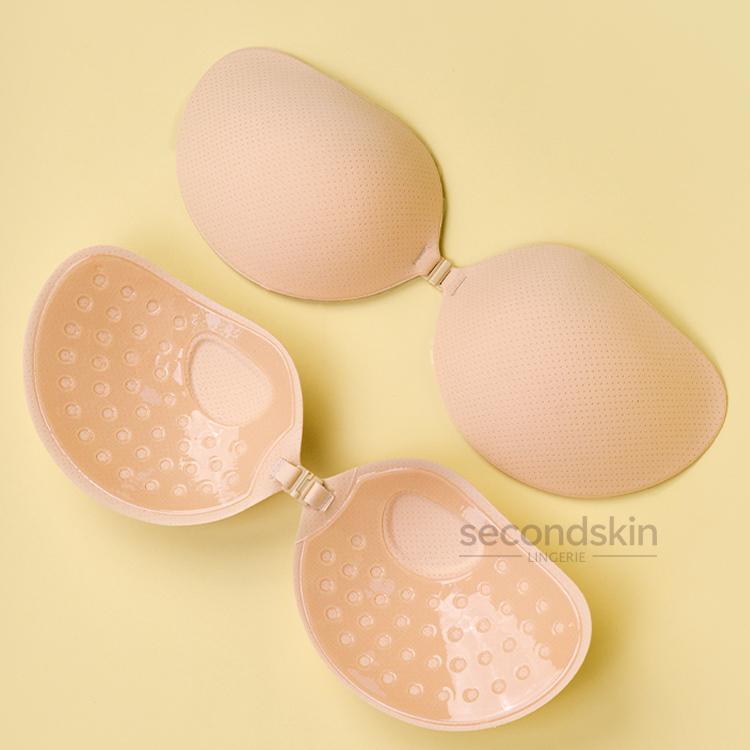 Lightweight & Seamless Thin Fabric Adhesive Bra for Sensitive Skin