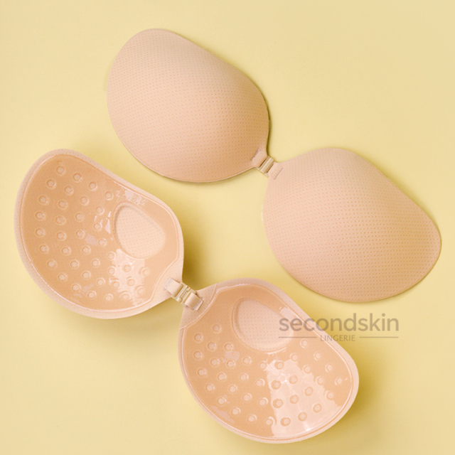 Lightweight & Seamless Thin Fabric Adhesive Bra for Sensitive Skin