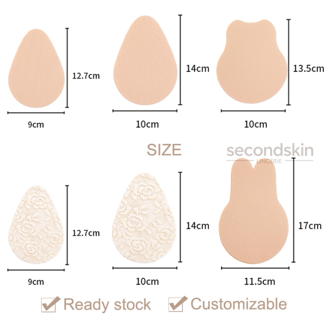 Fabric Lifting Pasties Different Shape Push-up Nipple Covers