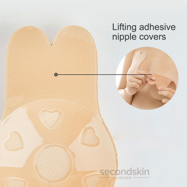 Silicone Lifting Pasties Rabbit’s-ear Shaped Fashionable Nipple Covers