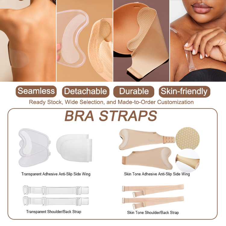 Lightweight & Seamless Thin Fabric Adhesive Bra for Sensitive Skin