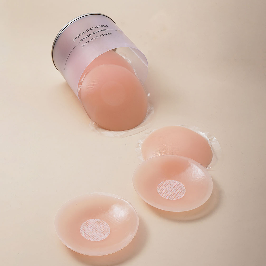 Cirlcle & Petals Shaped Silicone Nipple covers for a Braless Look