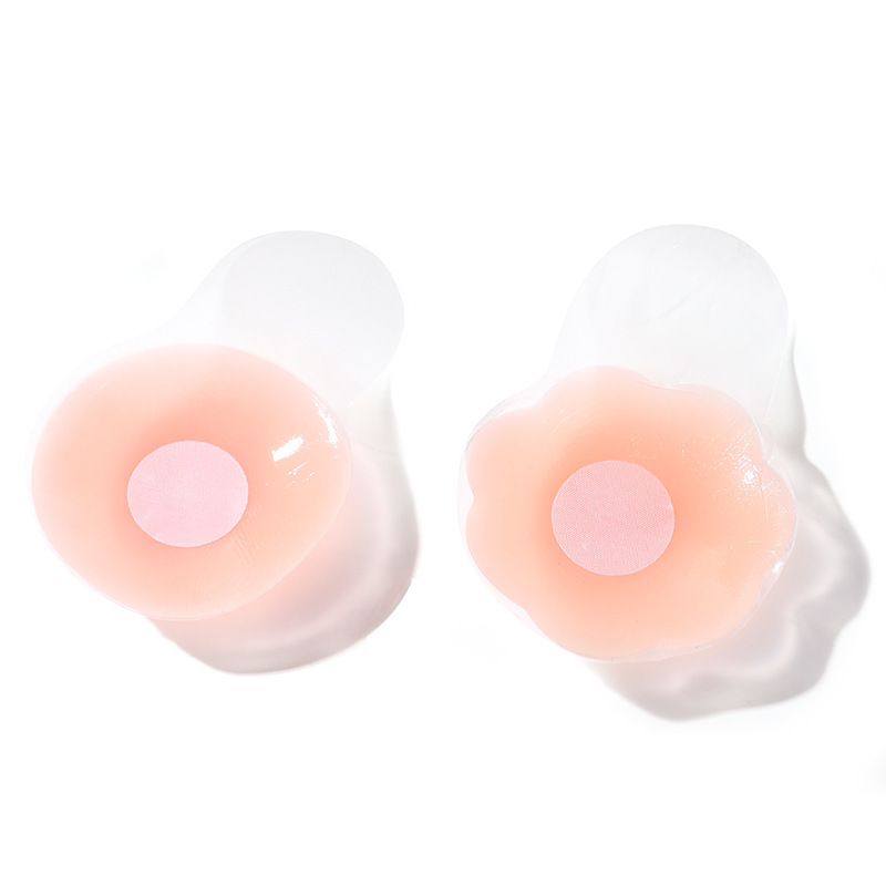 Cirlcle & Petals Shaped Silicone Nipple covers for a Braless Look